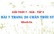 Bài 7 trang 20 Toán 7 Chân trời sáng tạo Tập 2